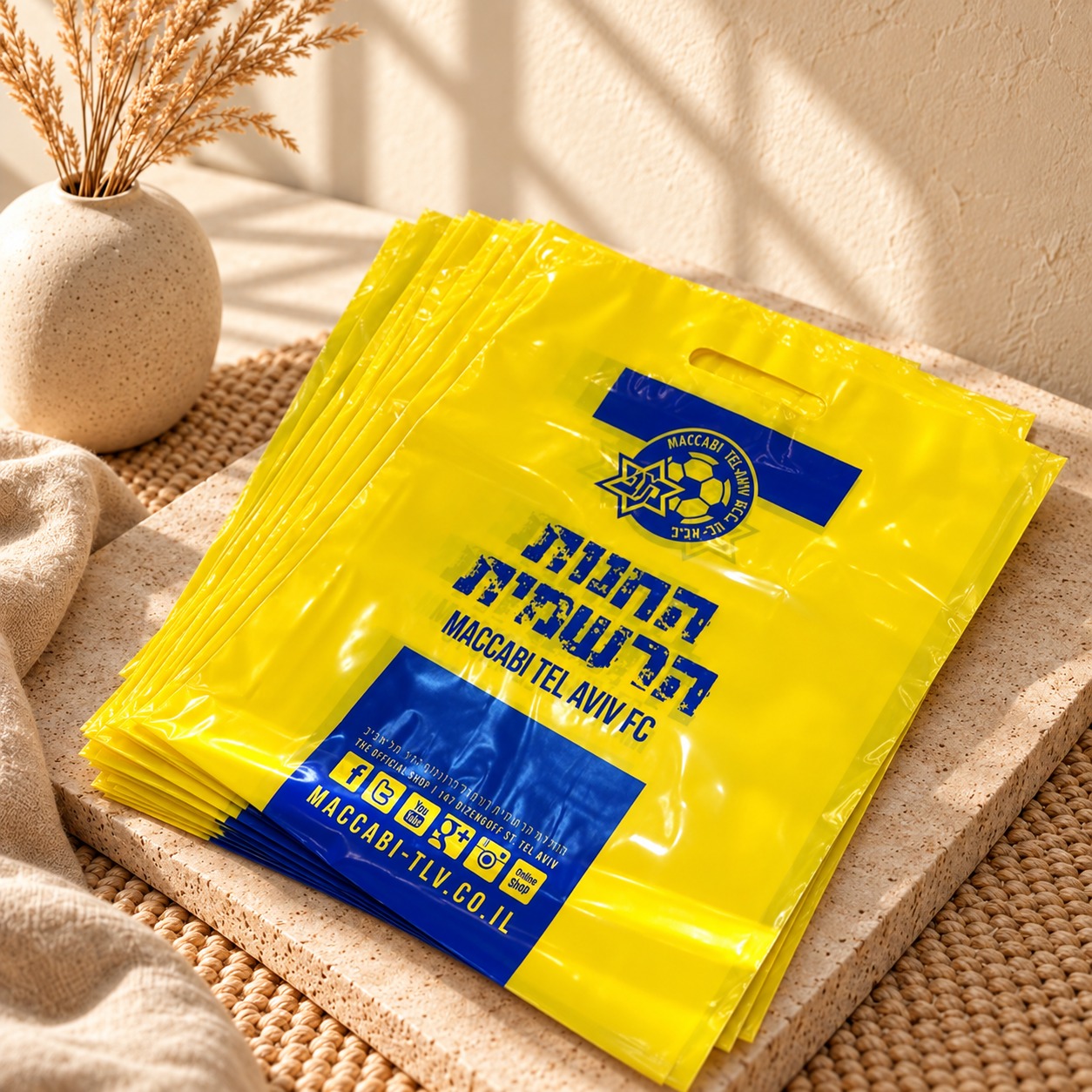 שקית נייר צהובה – מכבי
